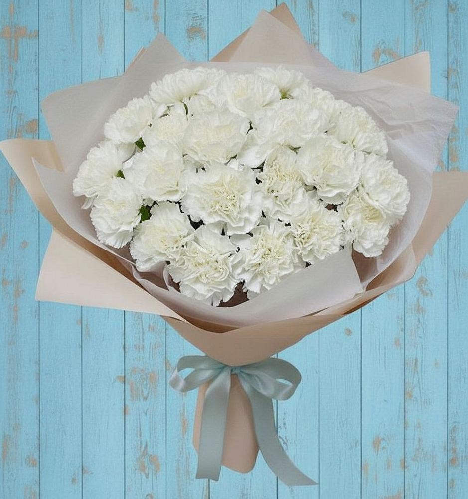 Букет цветов из: Гвоздики в Полянах Рязанская область