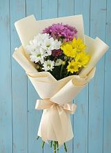 Букет цветов из:  Хризантемы в Полянах Рязанская область