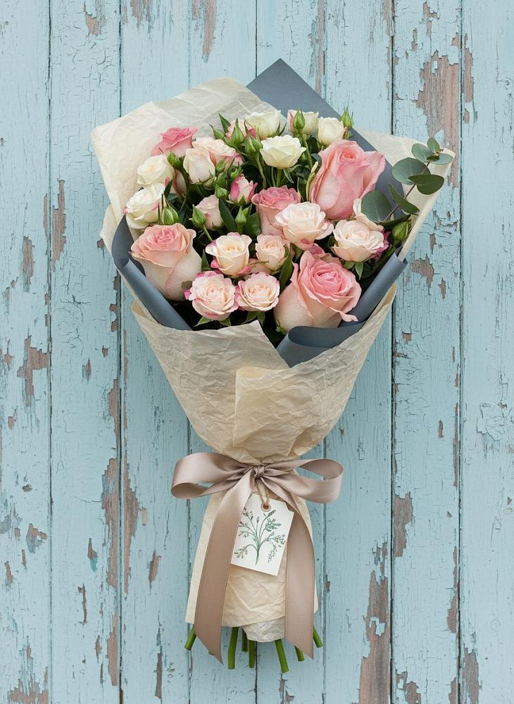 Букет цветов из: Розы в Полянах Рязанская область