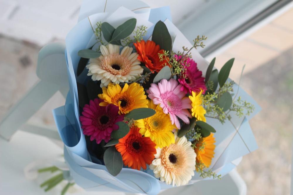 Букет цветов из: Герберы в Полянах Рязанская область