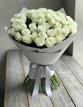 Букет 35 Белых роз в Полянах Рязанская область
