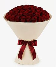 Букет 101 Бордовая роза Блэк Бакарра в Полянах Рязанская область