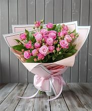 Букет Розовый кустик #REPLACE_PRED# Полянах Рязанская область