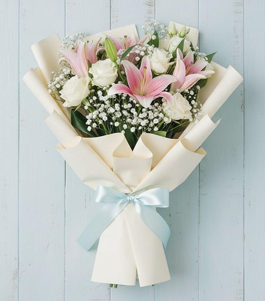 Букет цветов из: Лилии в Полянах Рязанская область