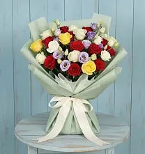 Букет цветов из:  Розы в Полянах Рязанская область