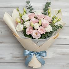 Букет цветов из:  Лизиантусы #REPLACE_PRED# Полянах Рязанская область