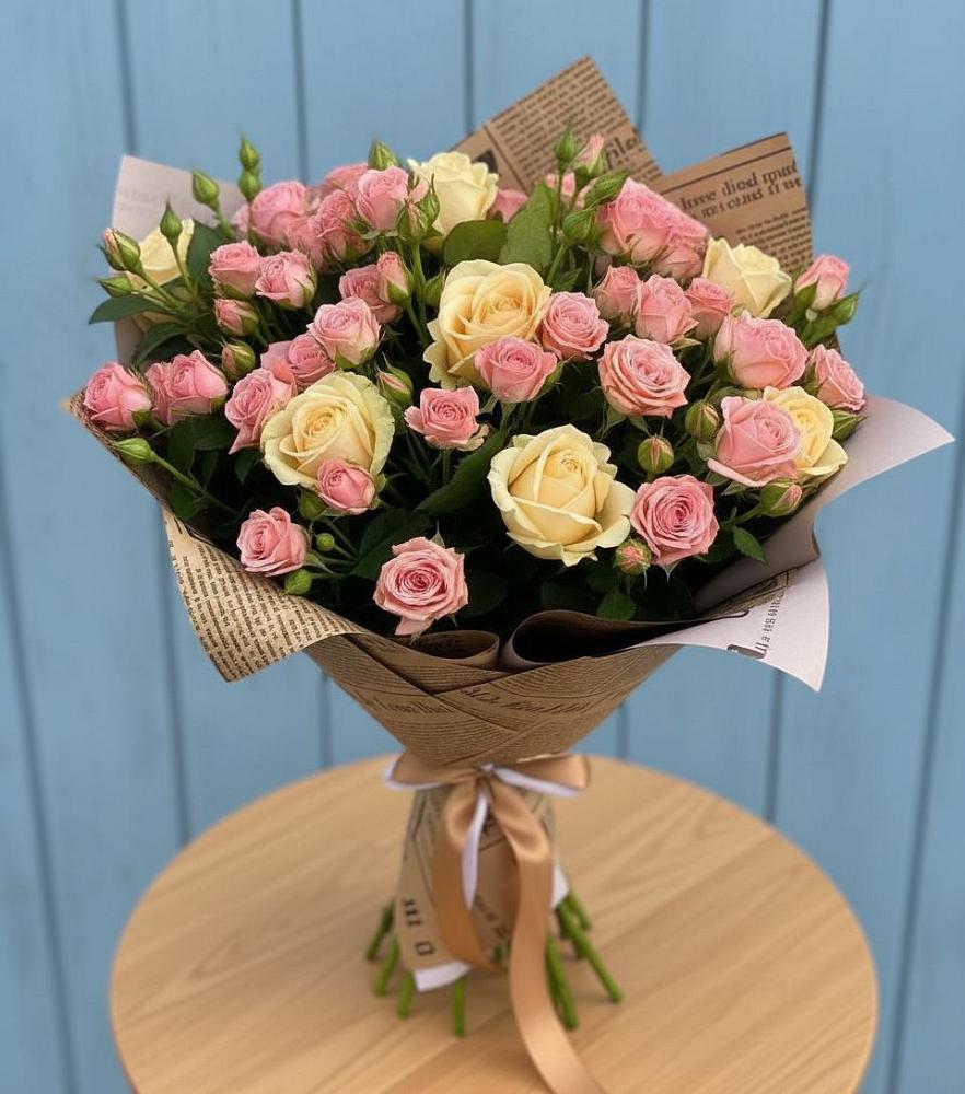 Букет цветов из: Розы в Полянах Рязанская область