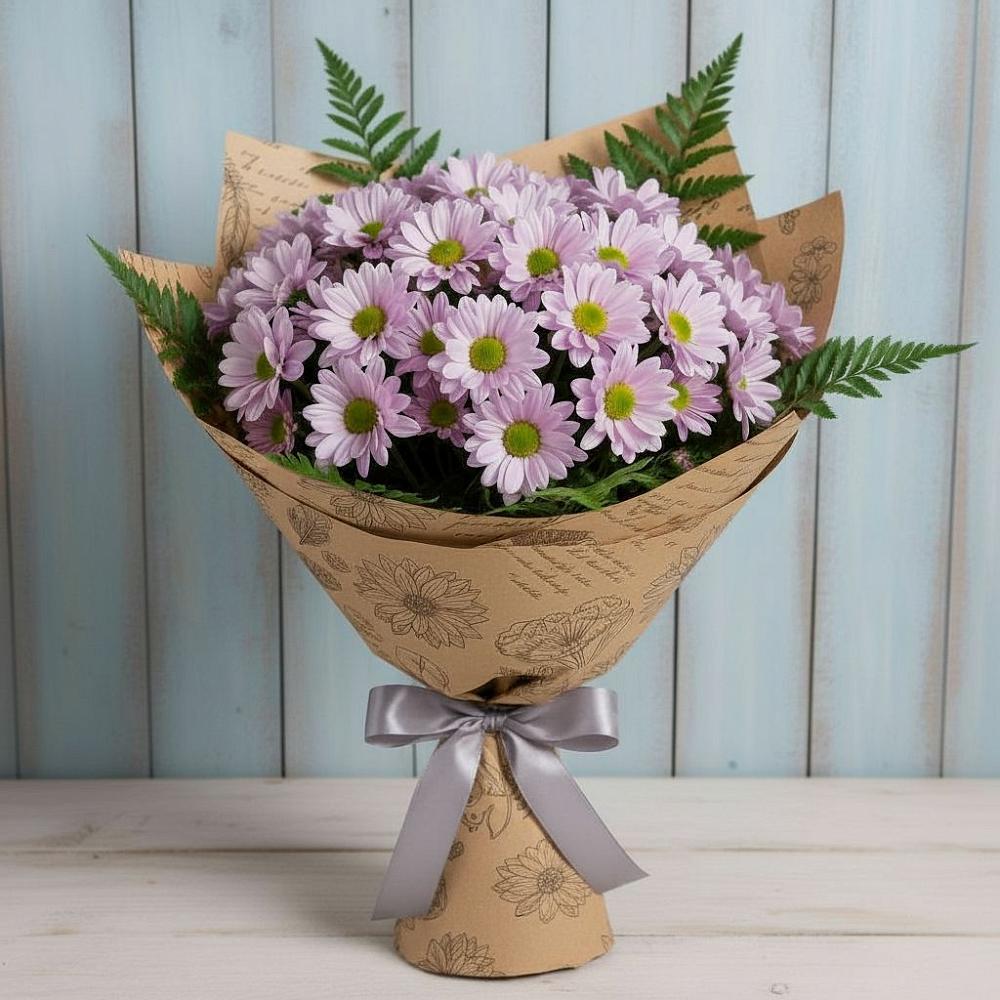 Букет цветов из: Хризантемы в Полянах Рязанская область