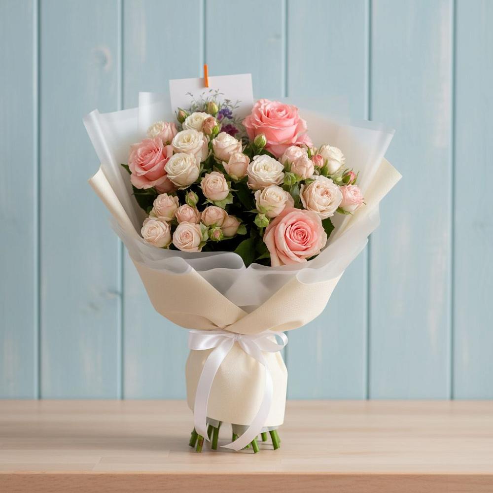 Букет цветов из: Розы в Полянах Рязанская область