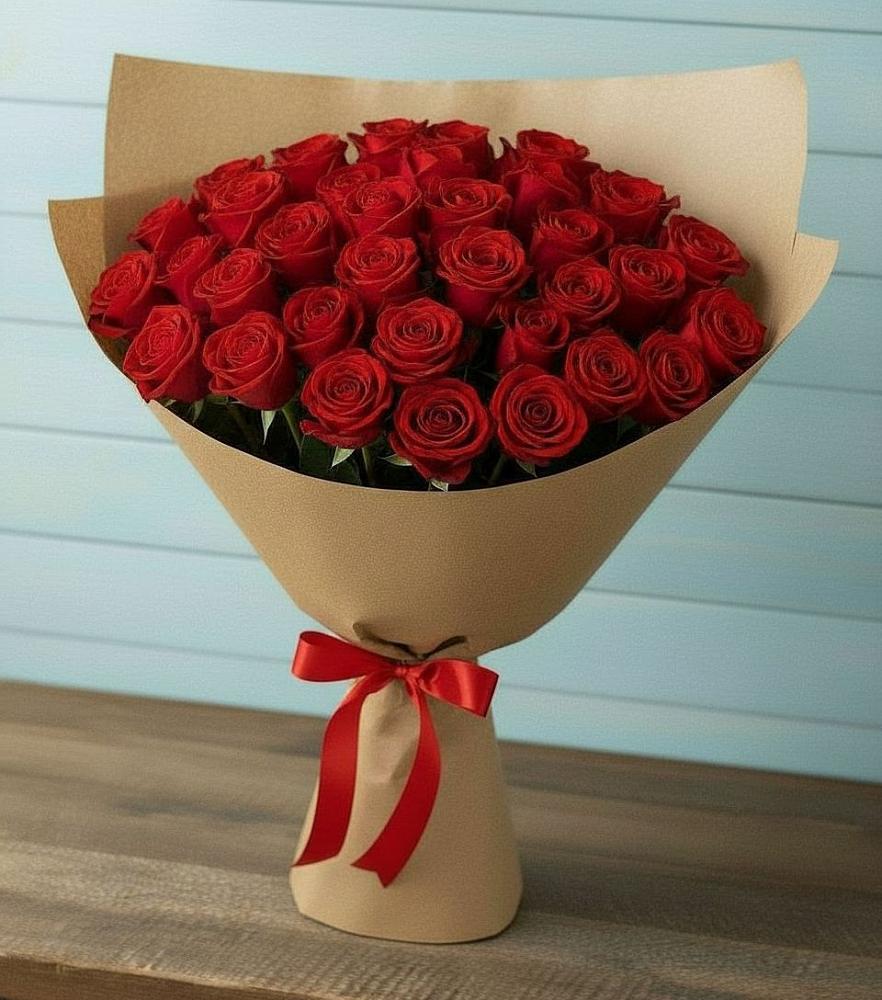 Букет Красные розы Милано в Полянах Рязанская область