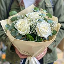 Букет цветов из:  Розы #REPLACE_PRED# Полянах Рязанская область