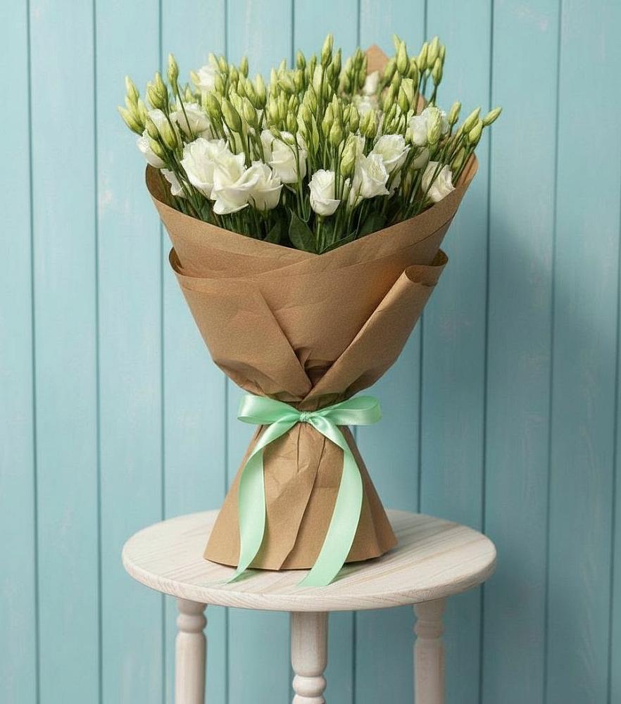 Букет цветов из: Лизиантусы в Полянах Рязанская область