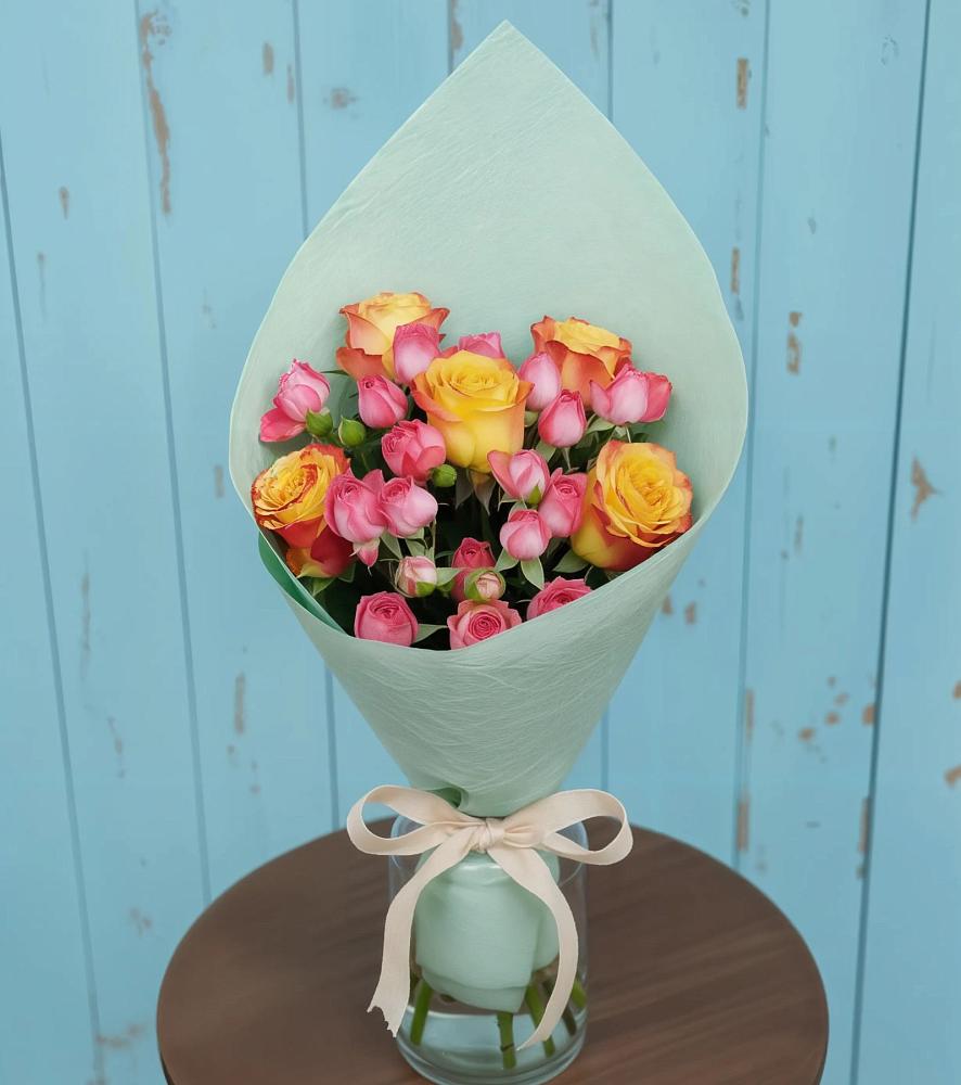 Букет цветов из: Розы в Полянах Рязанская область