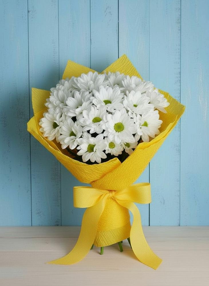 Букет цветов из: Хризантемы в Полянах Рязанская область