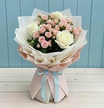 Букет цветов из:  Розы в Полянах Рязанская область