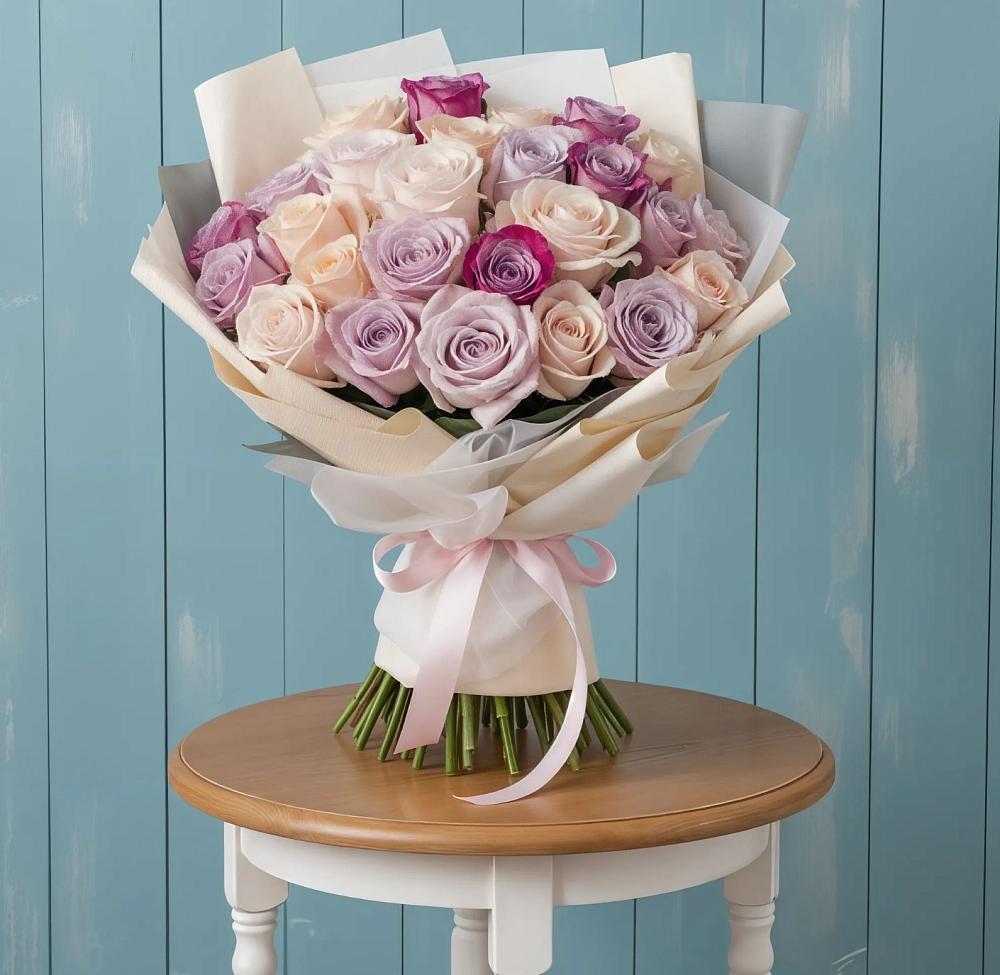 Букет цветов из: Розы в Полянах Рязанская область