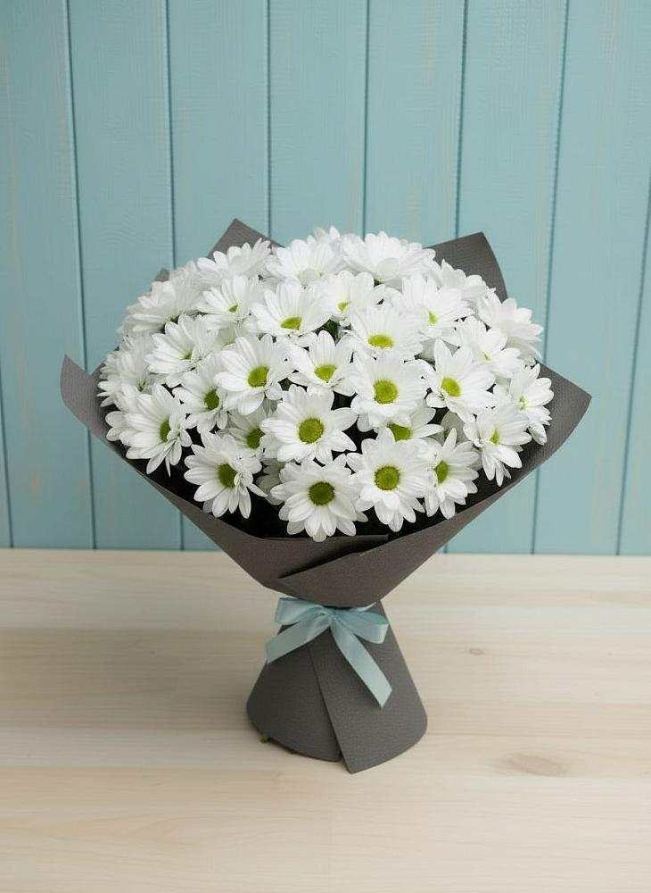 Букет цветов из: Хризантемы в Полянах Рязанская область