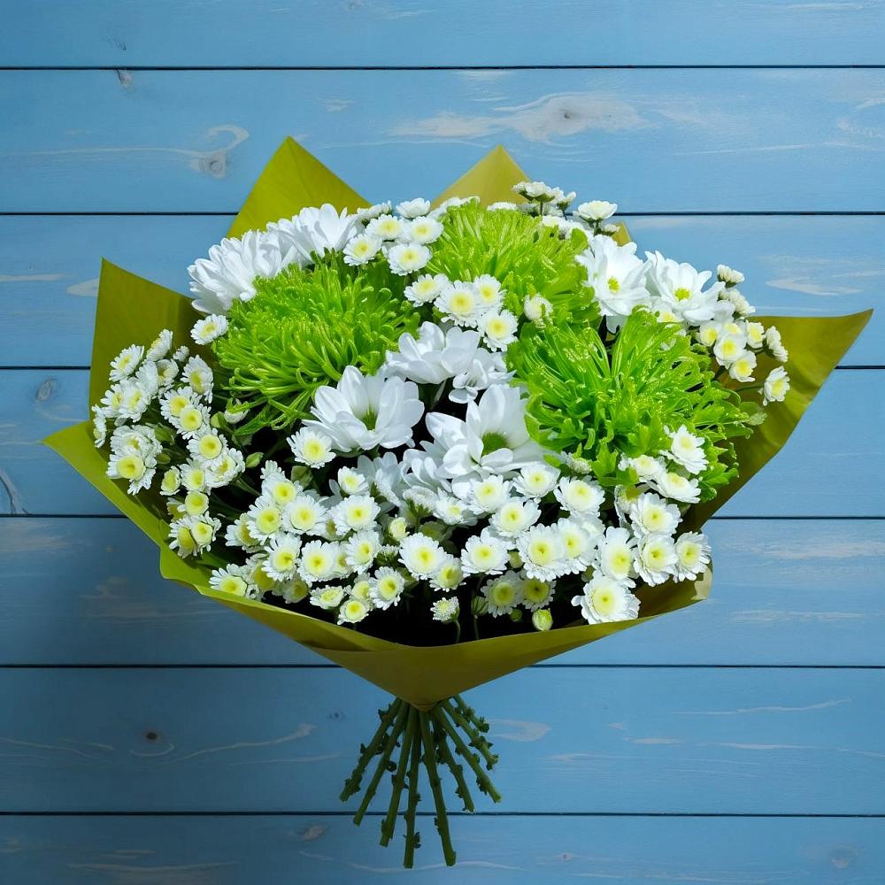 Букет цветов из: Хризантемы в Полянах Рязанская область
