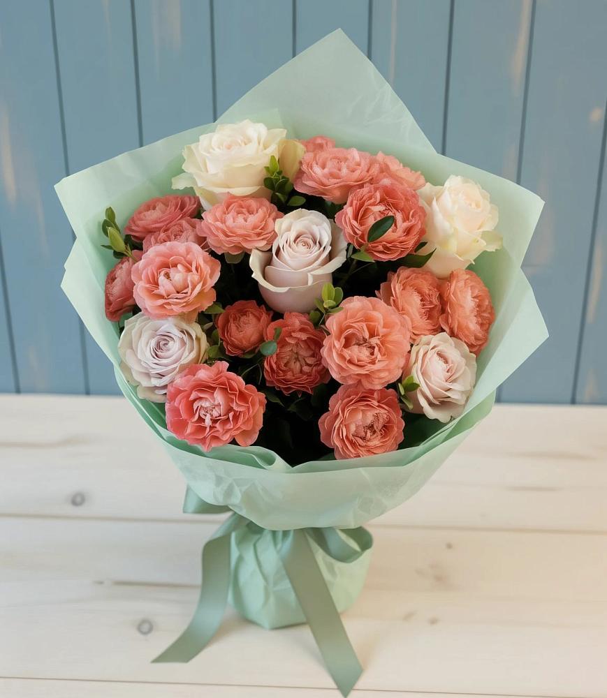 Букет цветов из: Розы в Полянах Рязанская область