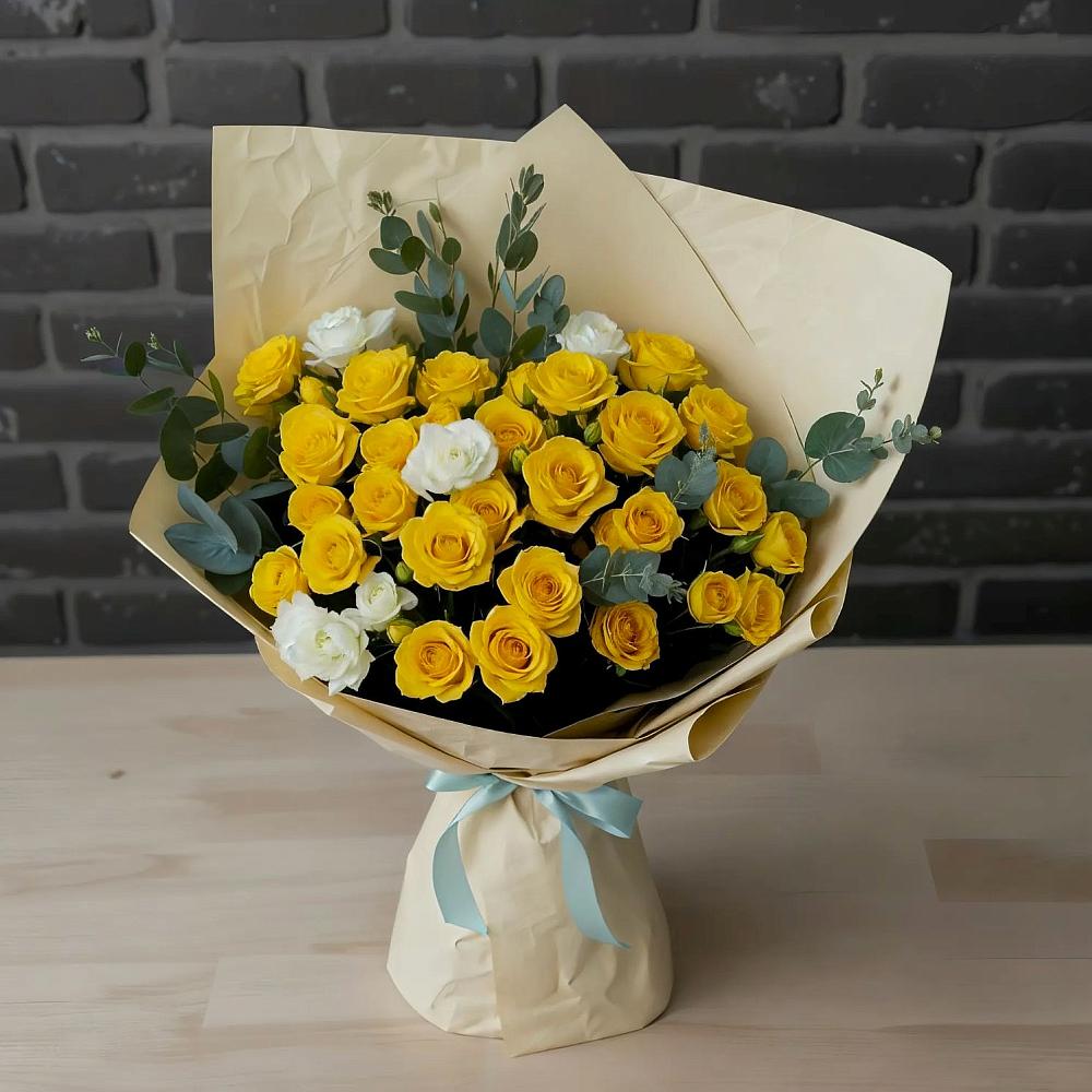 Букет цветов из: Розы в Полянах Рязанская область