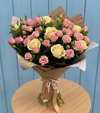 Букет цветов из:  Розы в Полянах Рязанская область