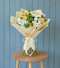 Букет цветов из:  Хризантемы и Розы #REPLACE_PRED# Полянах Рязанская область