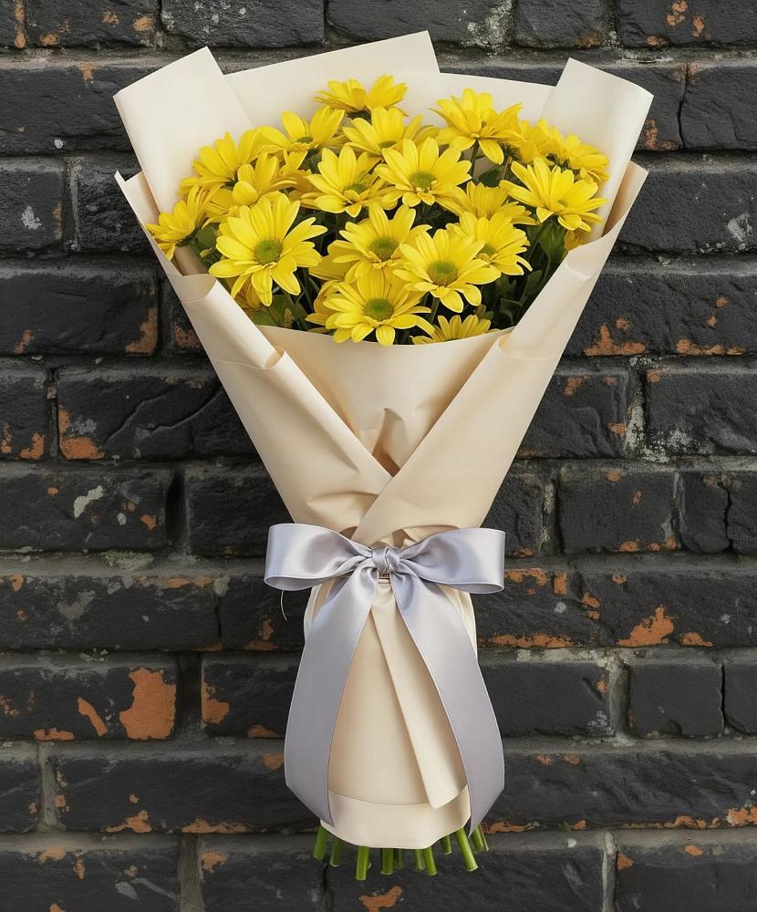 Букет цветов из: Хризантемы в Полянах Рязанская область