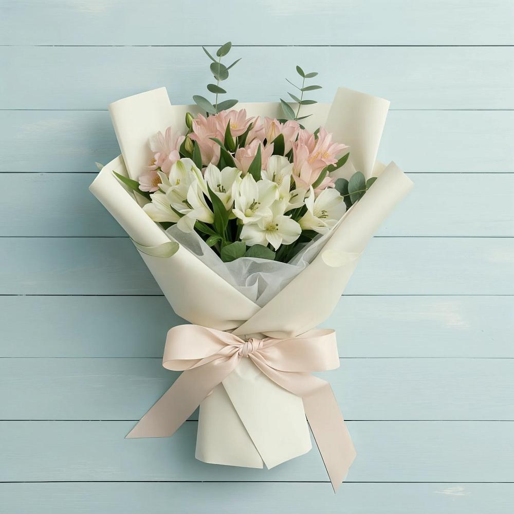 Букет цветов из: Альстромерии в Полянах Рязанская область