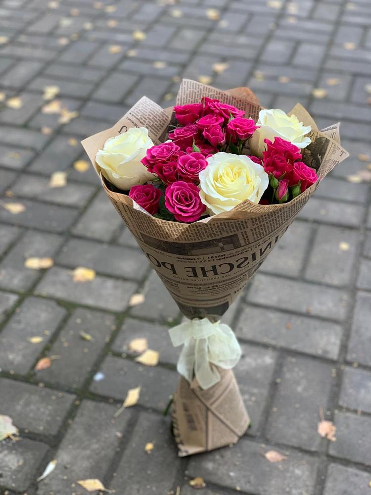 Букет цветов из: Розы в Полянах Рязанская область