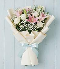 Букет цветов из:  Лилии в Полянах Рязанская область