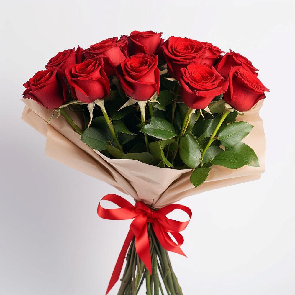 Букет 11 Красных роз Эдлесс Лав в Полянах Рязанская область